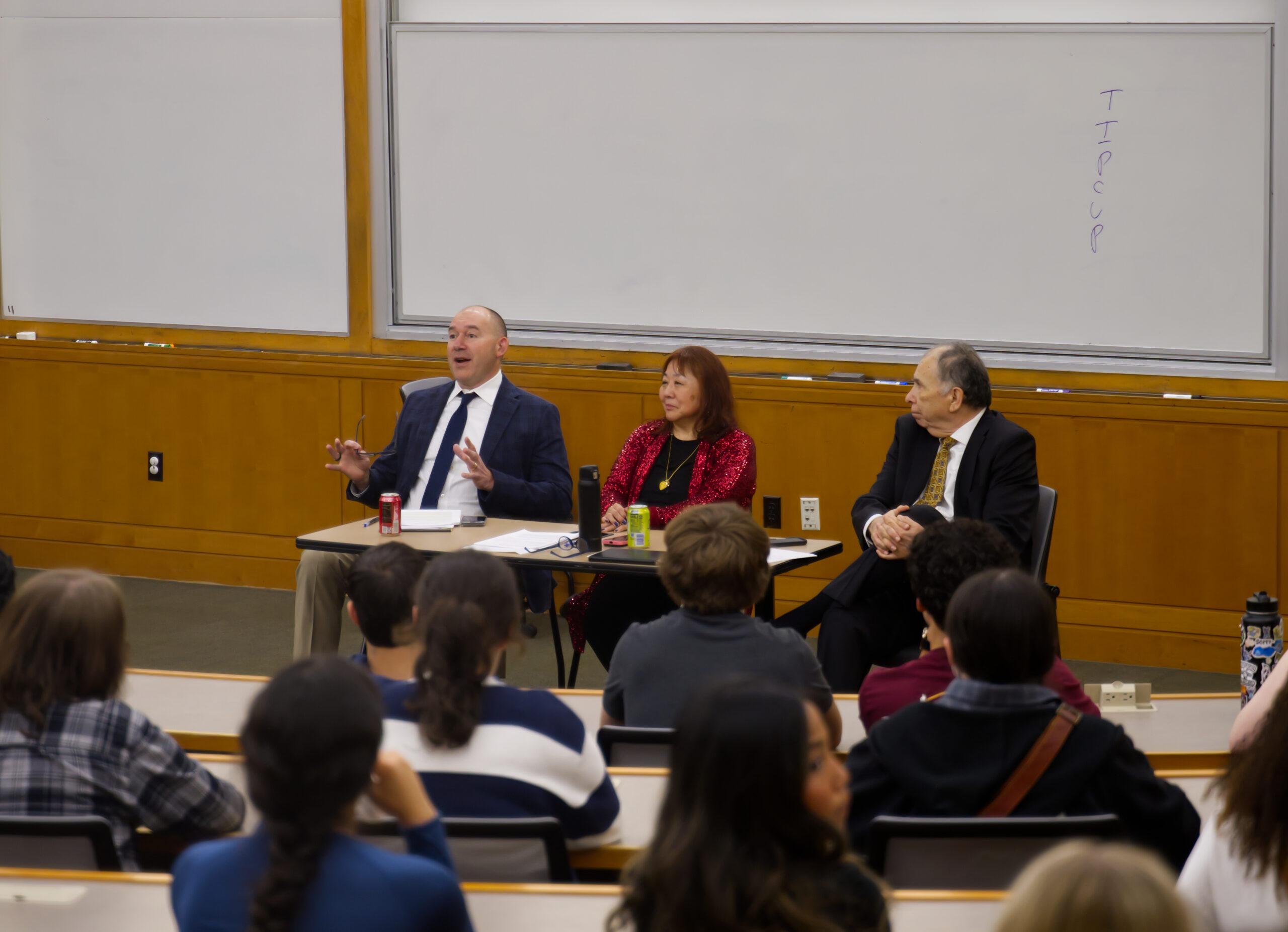 From left to right: John Marandas, Peggy Nagae, and Attorney & Oregon Governor’s Policy Advisor Danny Sanots speaking to attendees.